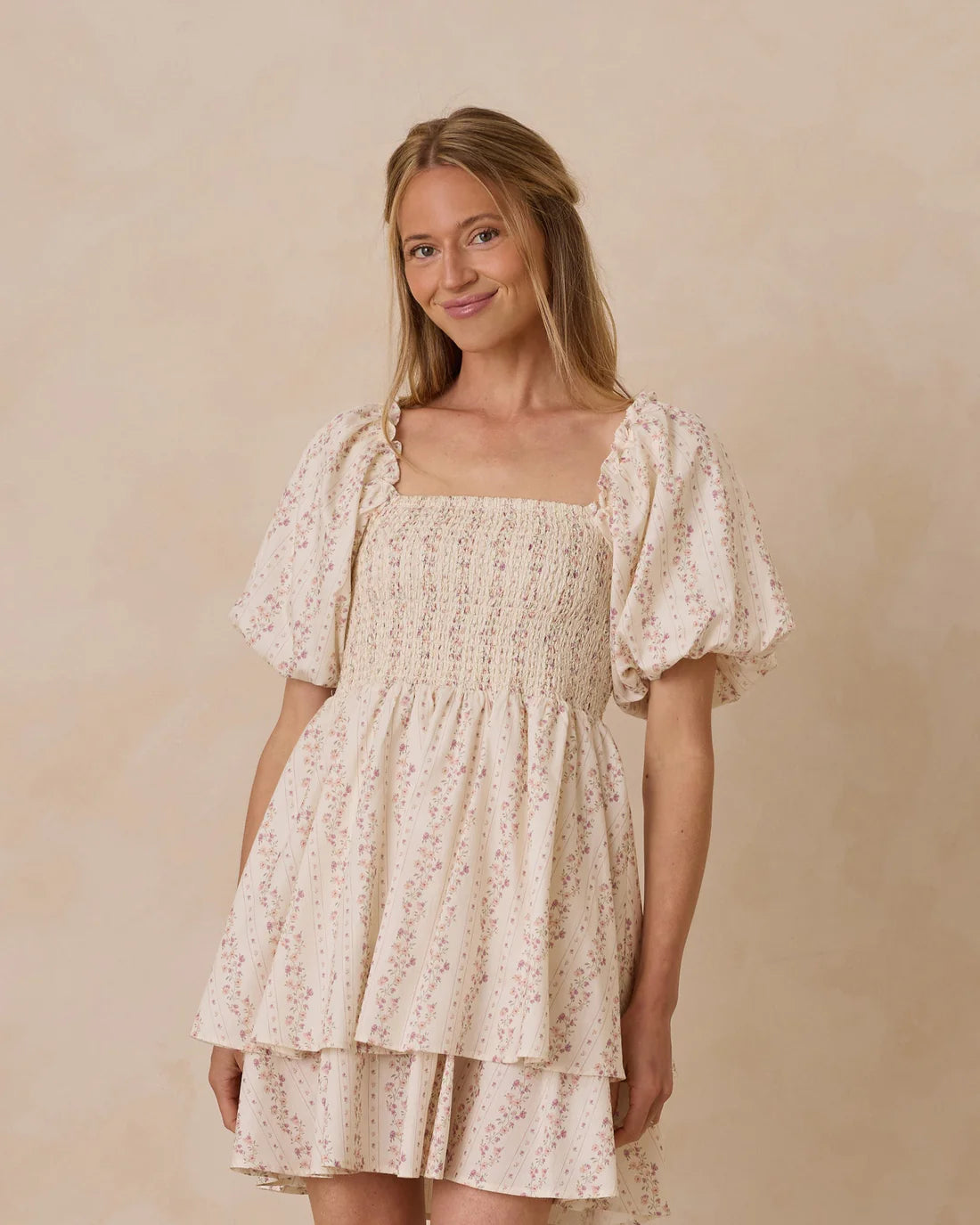 Annette Dress Women's || Floral Stripe