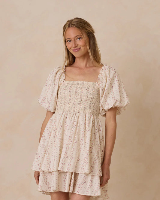 Annette Dress Women's || Floral Stripe