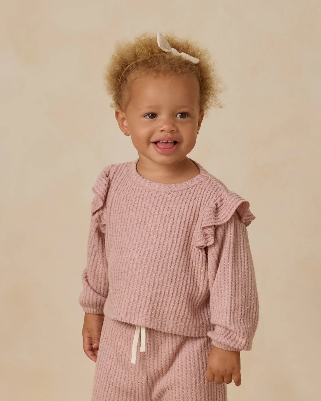 Ruffle Cozy Set || Rose
