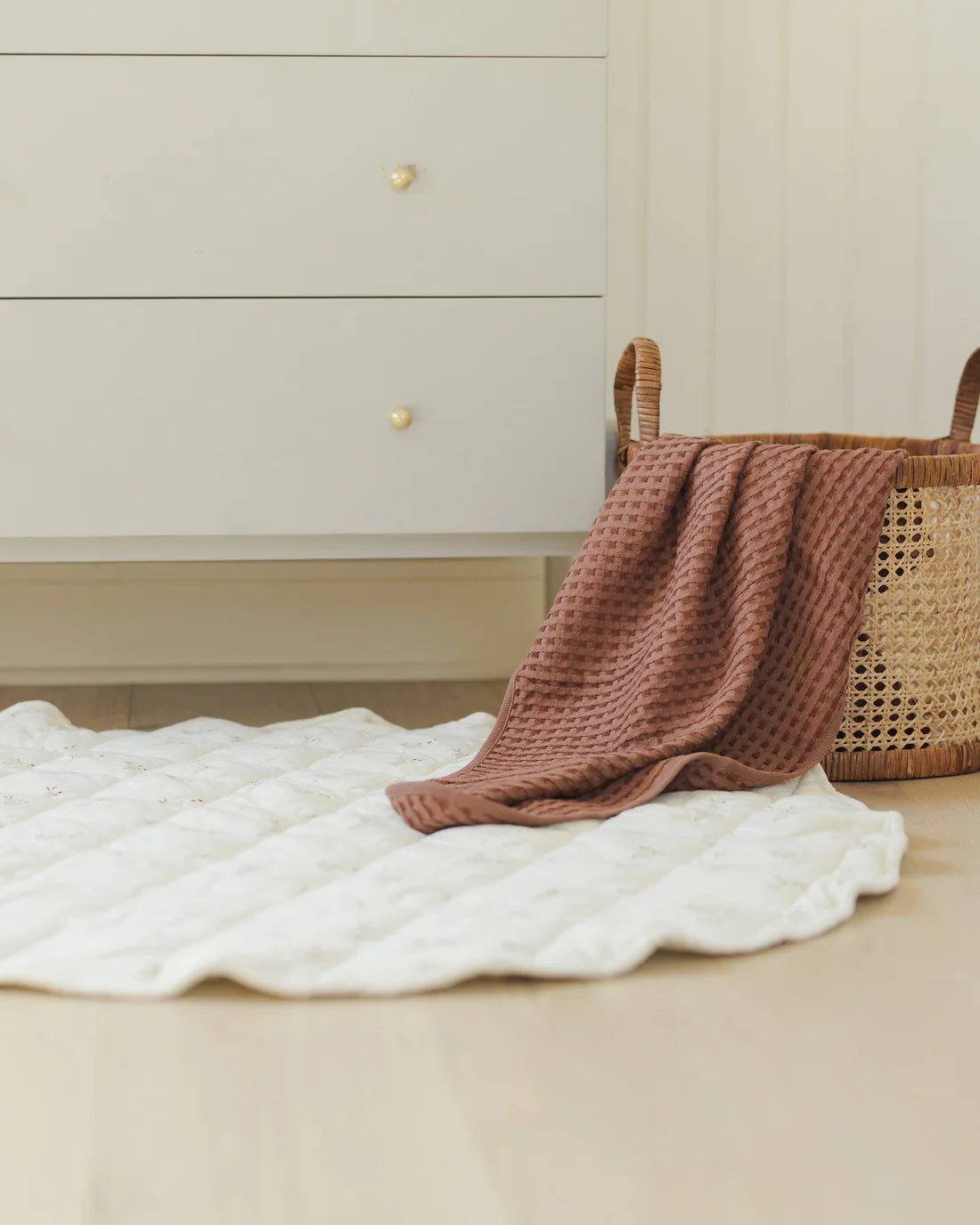 Waffle Baby Blanket || Cedar
