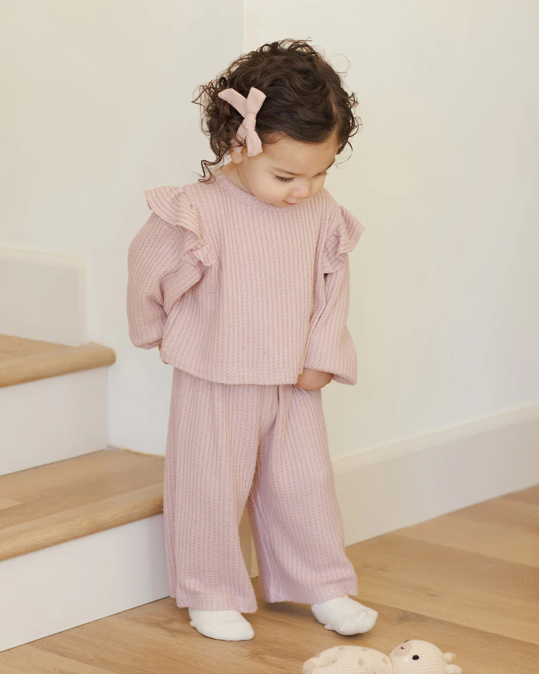 Ruffle Cozy Set || Rose