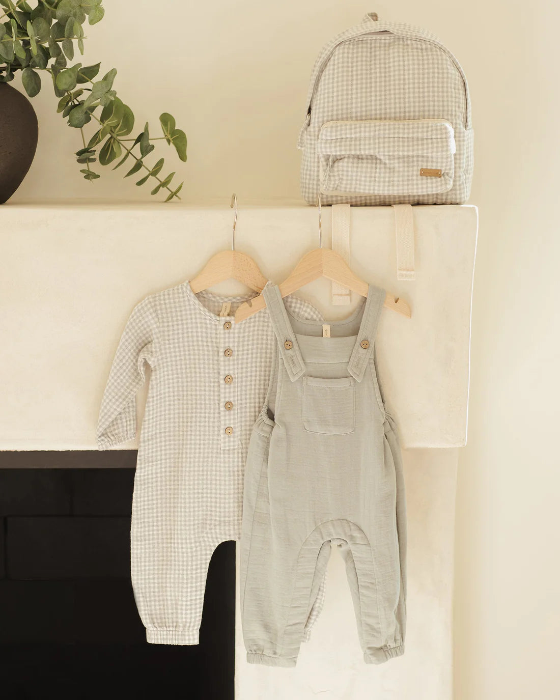 Woven Jumpsuit || Blue Gingham