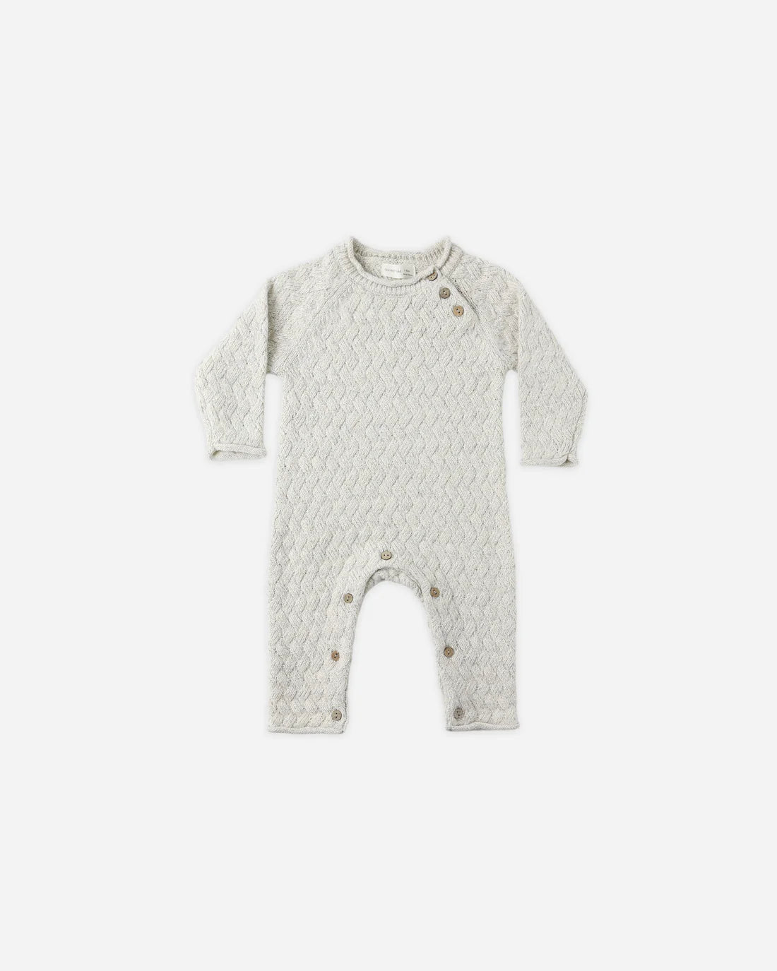 Cozy Heather Knit Jumpsuit || Blue