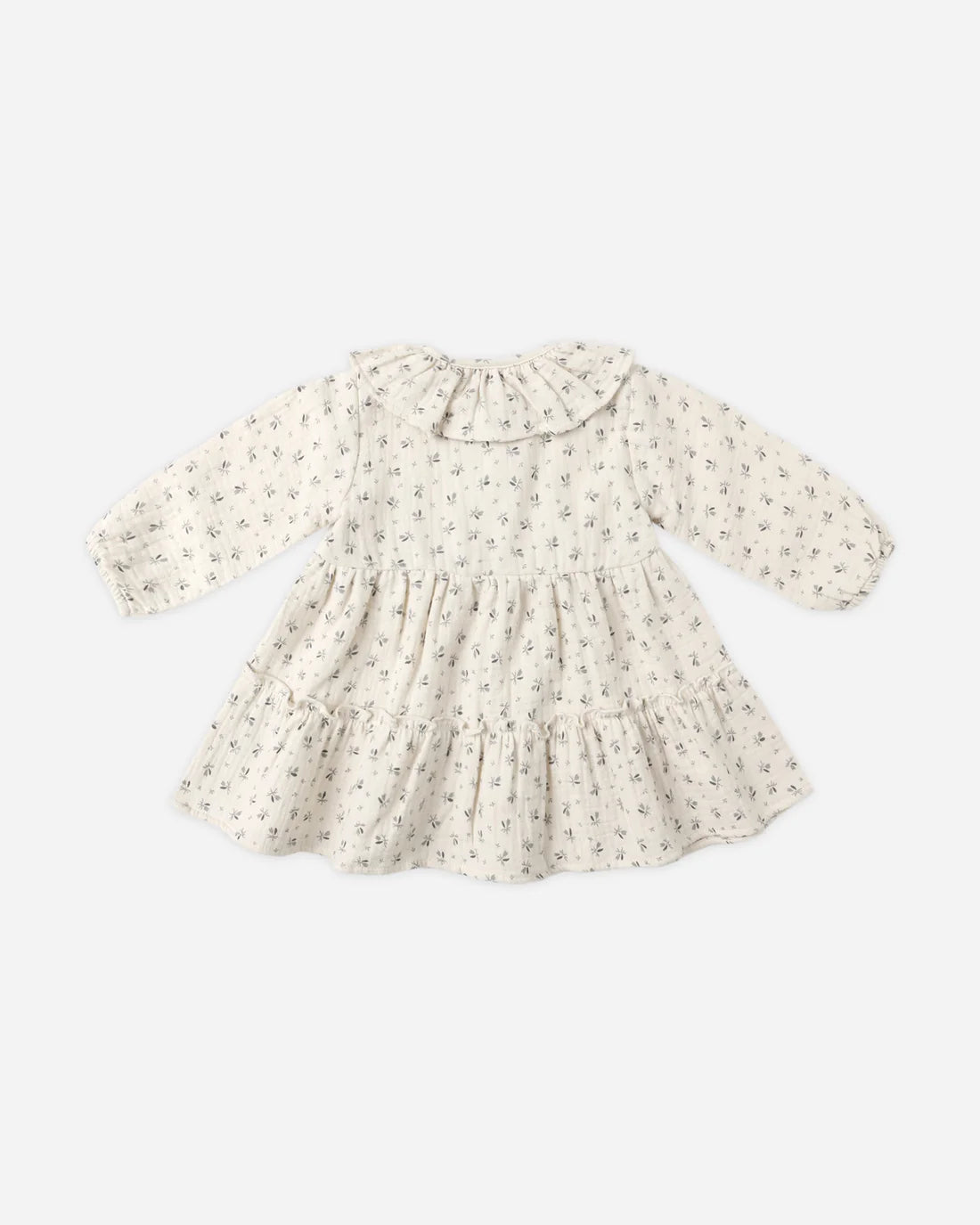 Ruffle Collar Button Dress || Bluebell