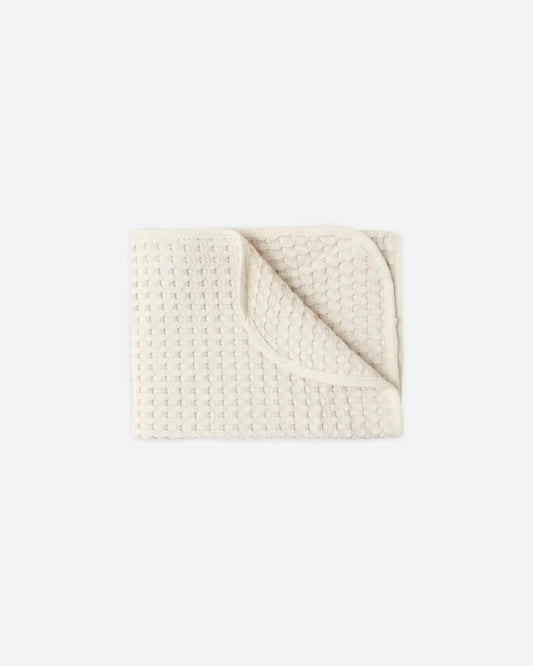 Waffle Baby Blanket || Natural