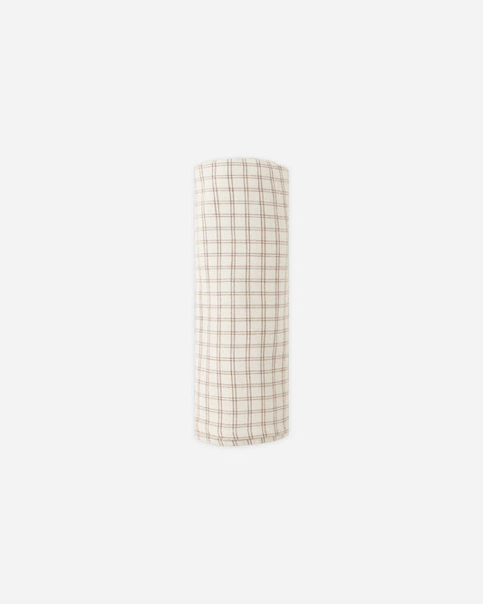 Woven Swaddle || Cedar Check