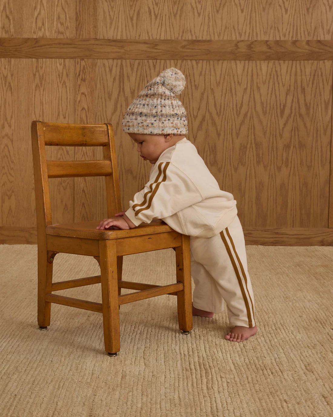 Beanie | Stone Multi-Stripe