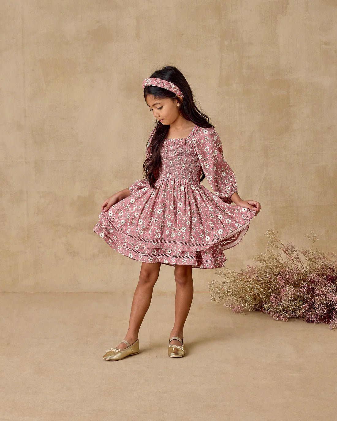 Elodie Dress | Rose Bloom
