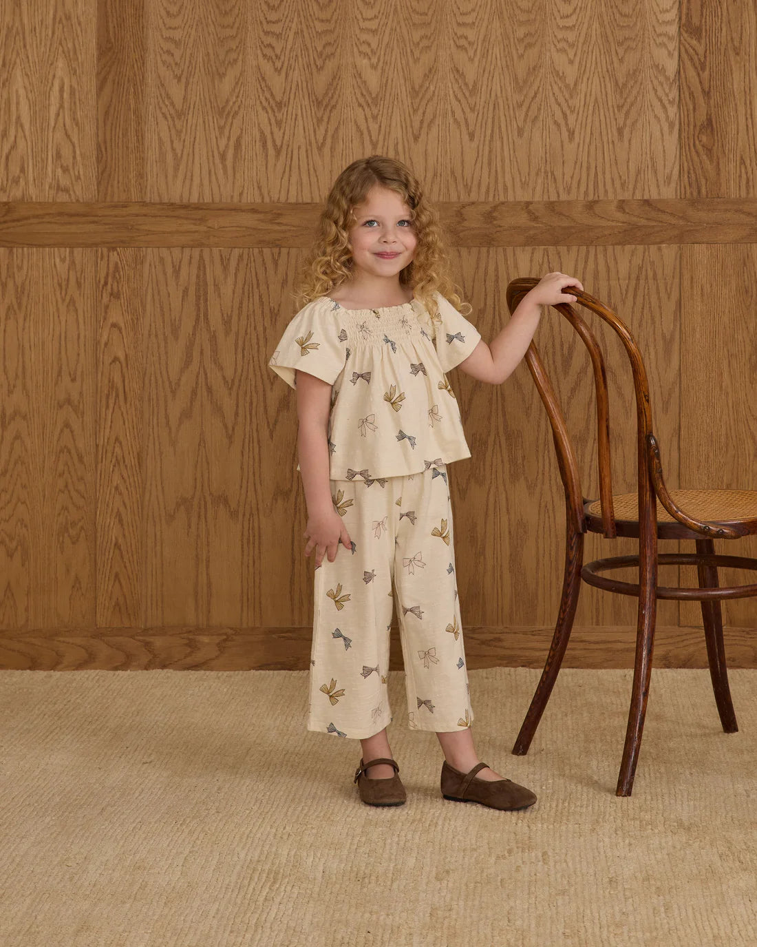 Bow Sweater + Wide Leg Pant Set