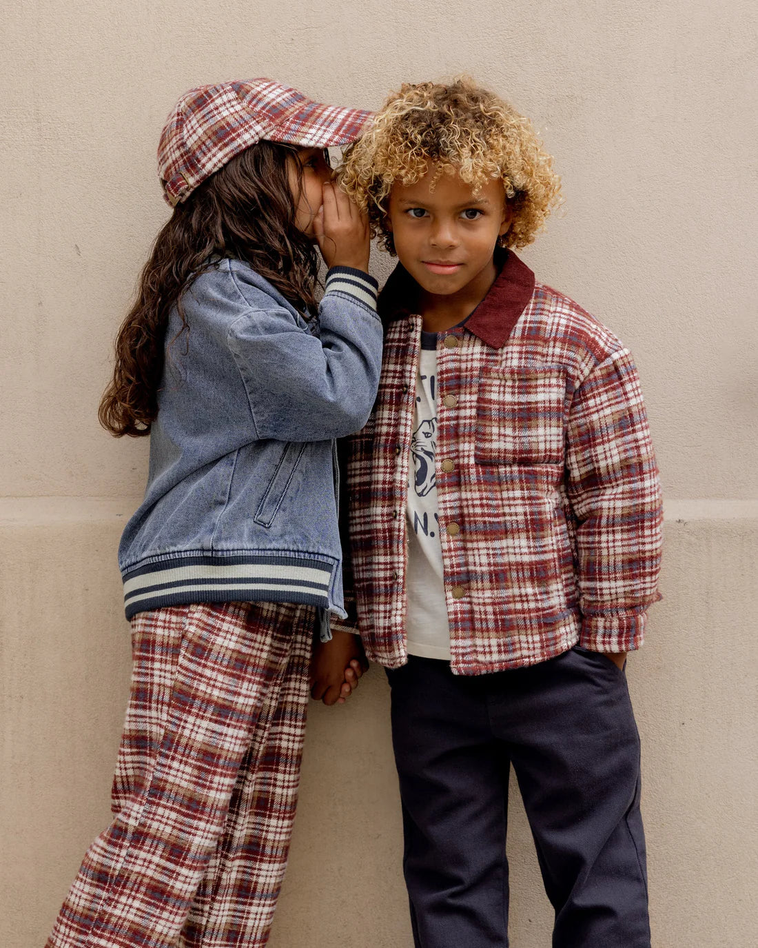 Nashville Quilted Jacket || Burgundy Plaid