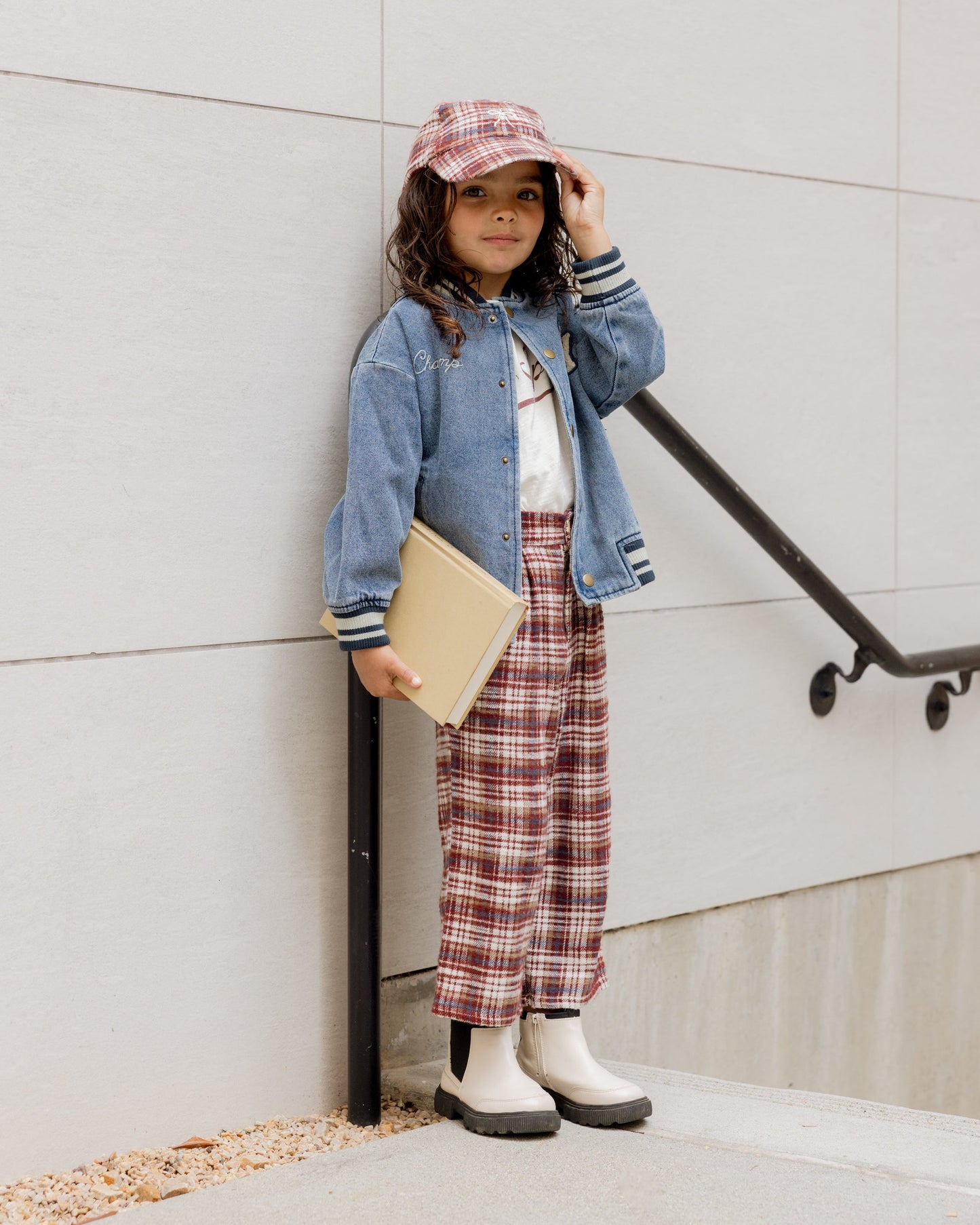 Baseball Hat | Burgundy Plaid