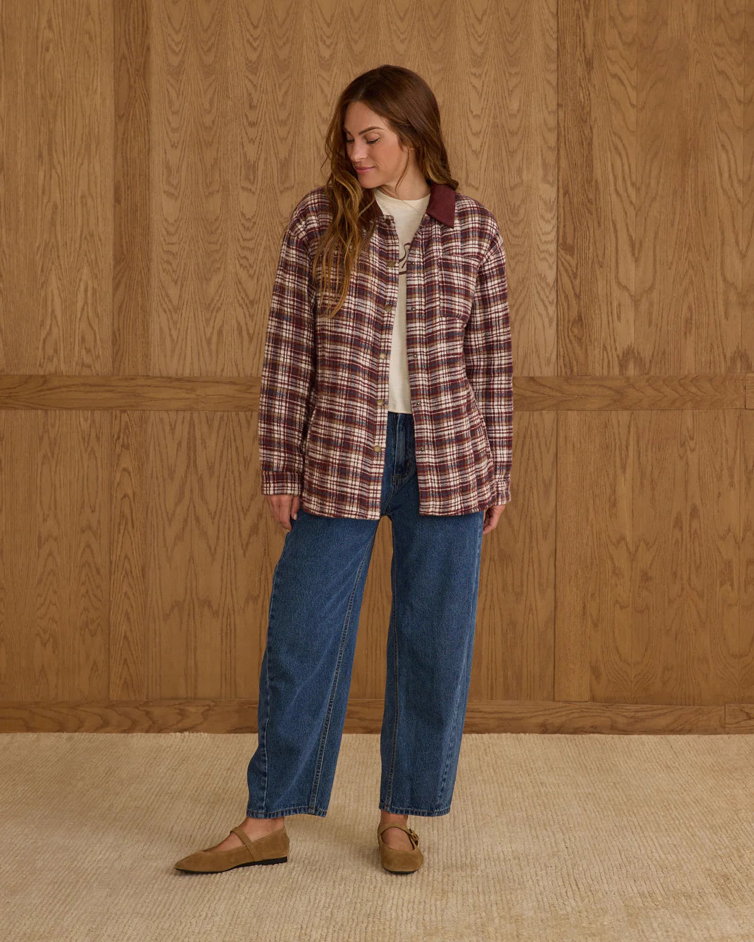 Nashville Quilted Jacket | Burgundy Plaid