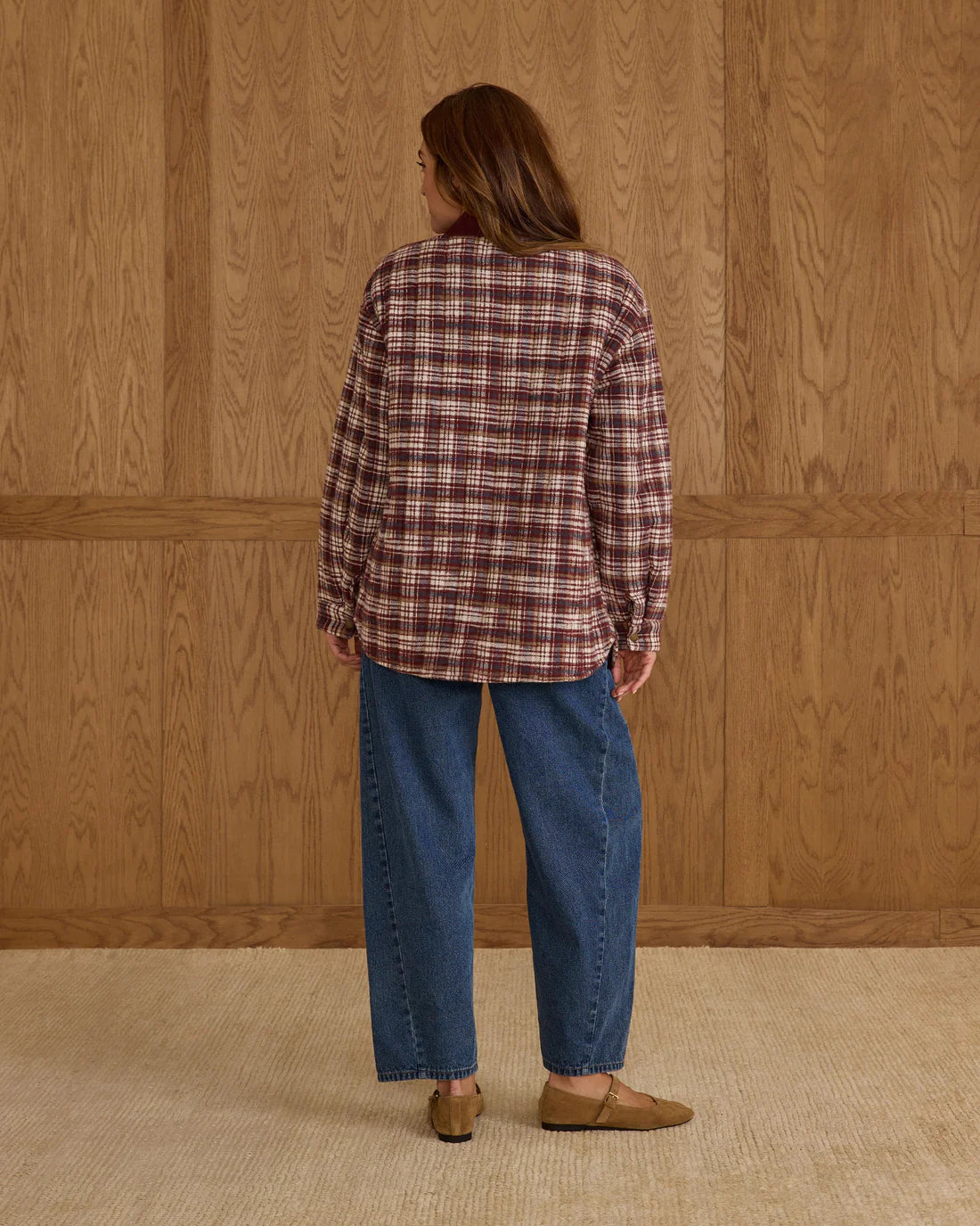 Nashville Quilted Jacket | Burgundy Plaid