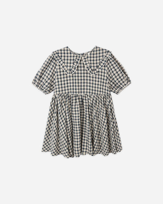 Camille Dress || Navy Check