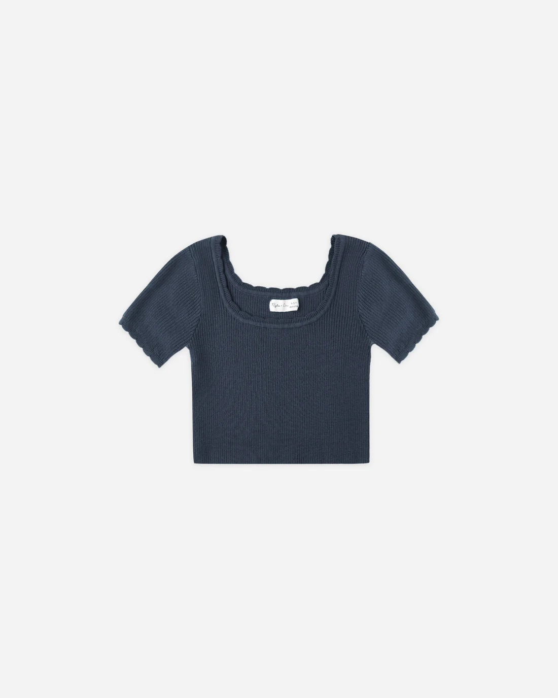 Scallop Tee || Navy