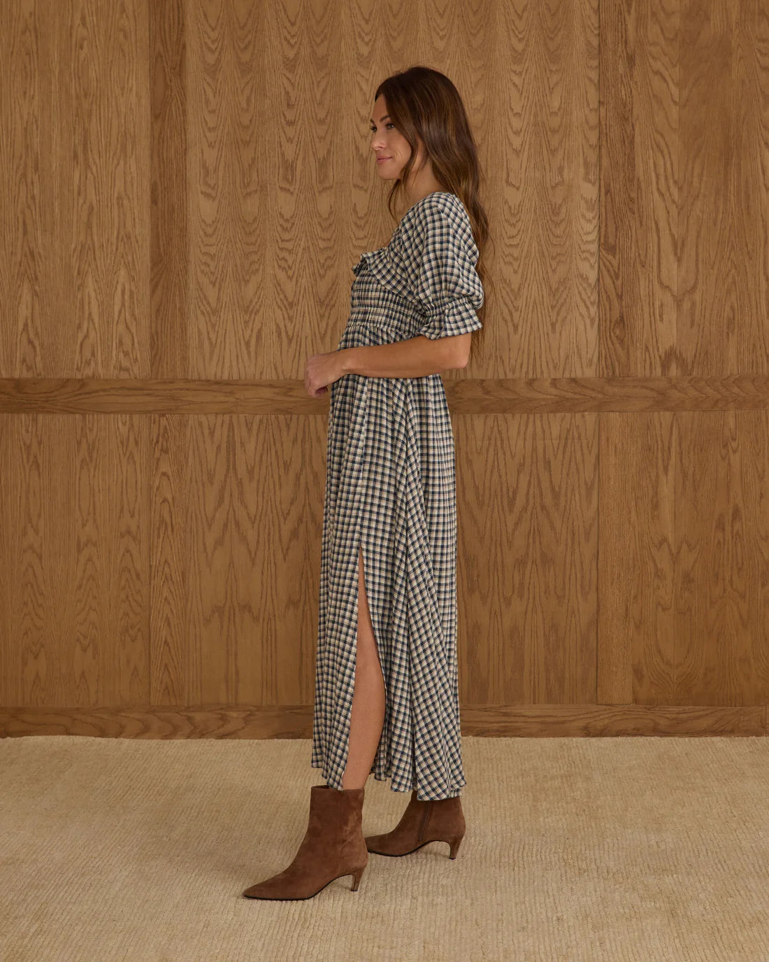 Birdie Dress | Navy Check