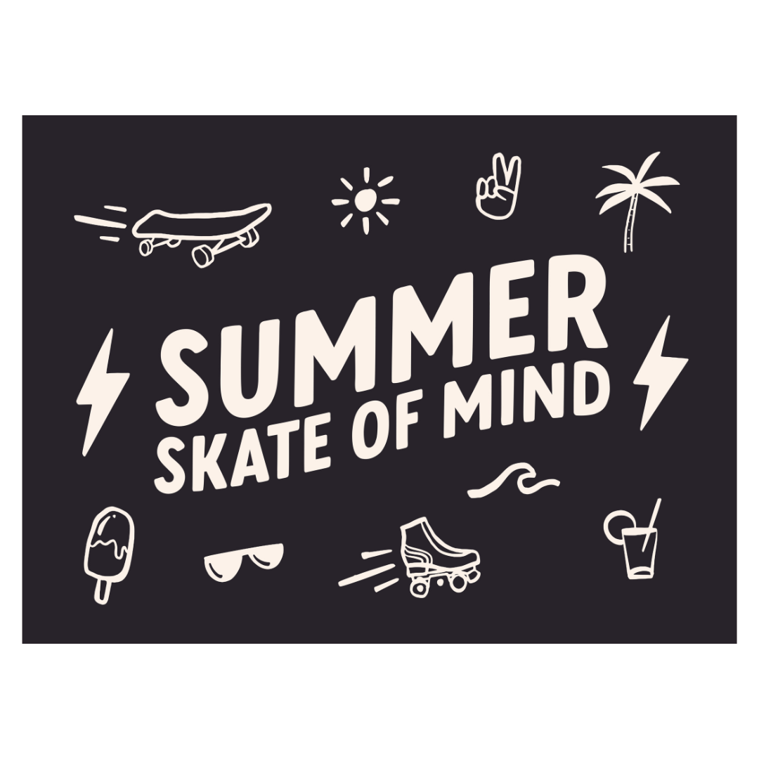 Summer Skate of Mind Banner - Boys Wall Decor Sign