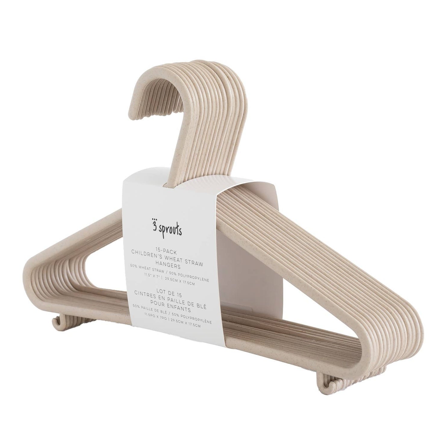 Baby Wheat Straw Hangers (2 Packs of 15)