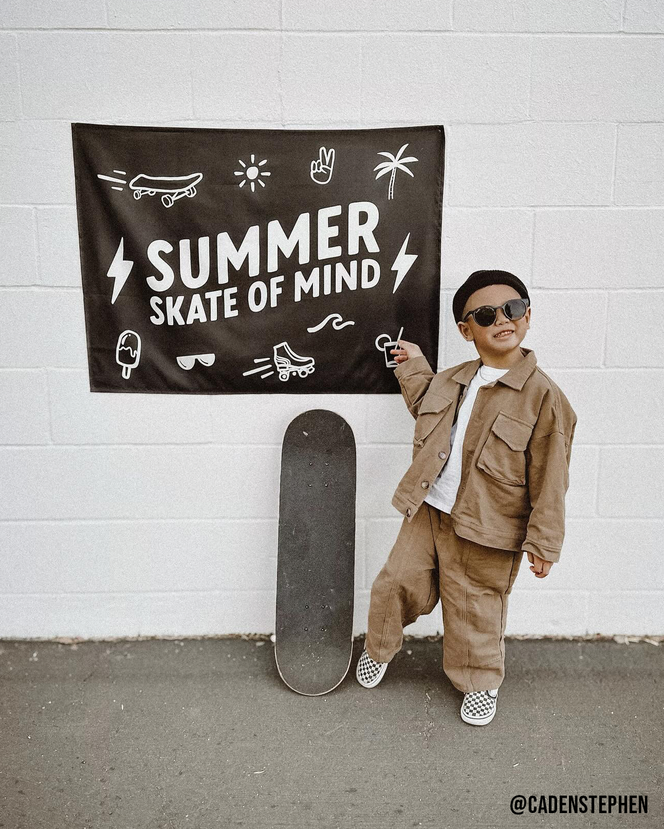 Summer Skate of Mind Banner - Boys Wall Decor Sign