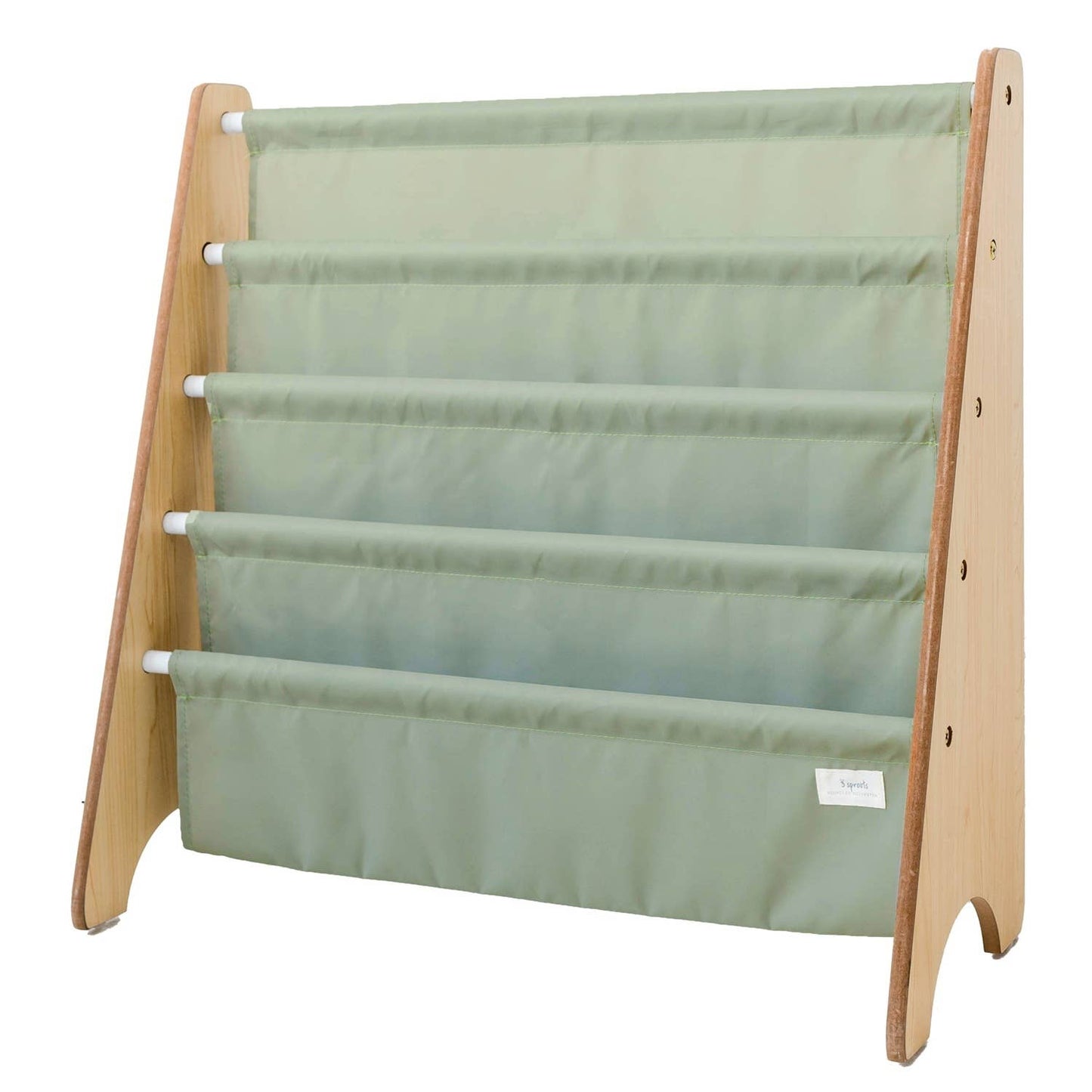 Recycled Fabric Kids Book Rack - Solid Colours