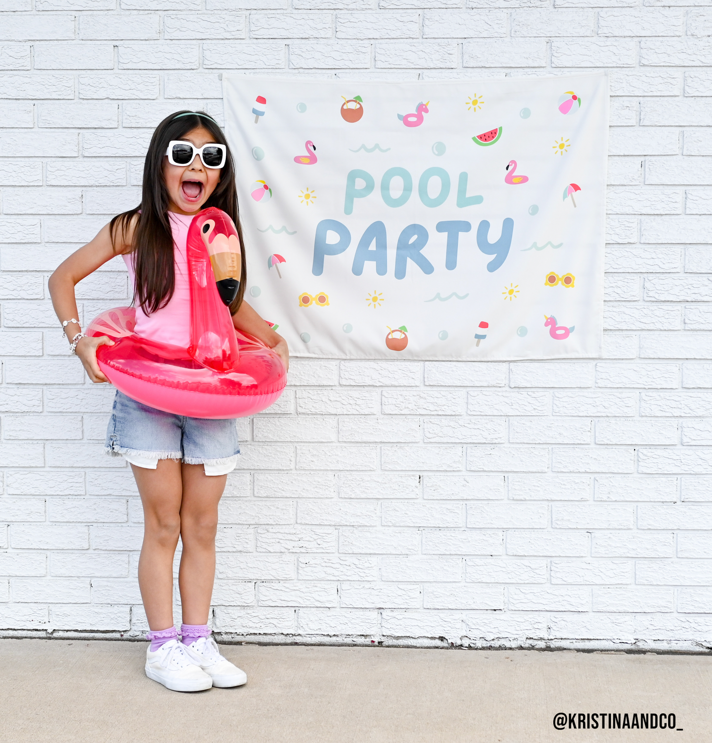 Pool Party Banner - Kids Summer Party Decor