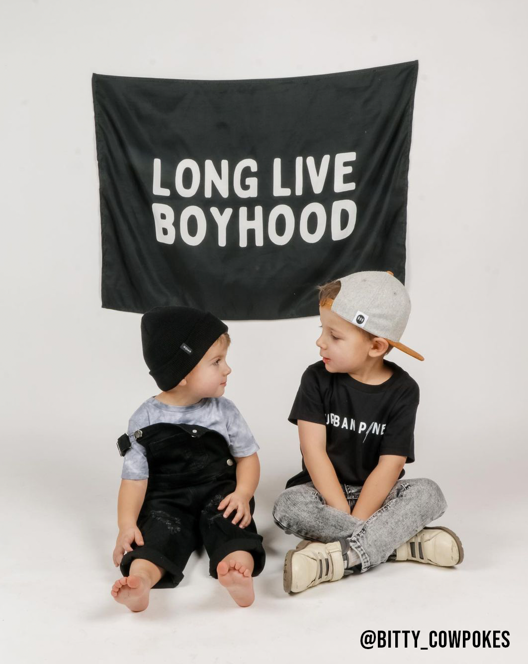 Long Live Boyhood Banner | Boys Room Fabric Wall Sign