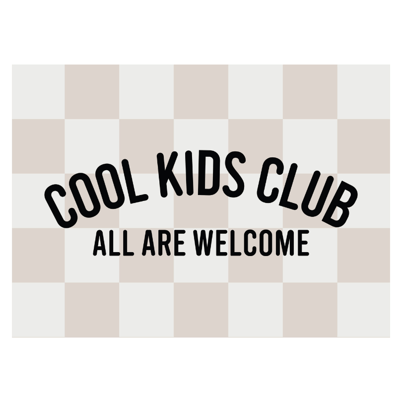 Cool Kids Club Banner | Kids Playroom Wall Decor