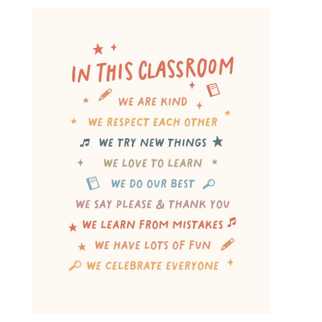 In This Classroom School Banner - Wall Decor for Teachers