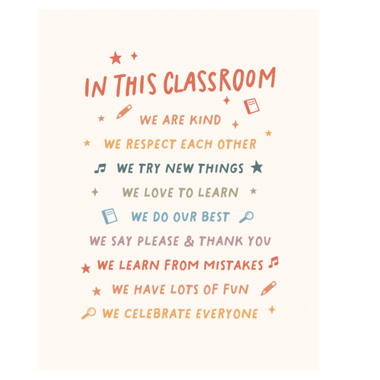 In This Classroom School Banner - Wall Decor for Teachers