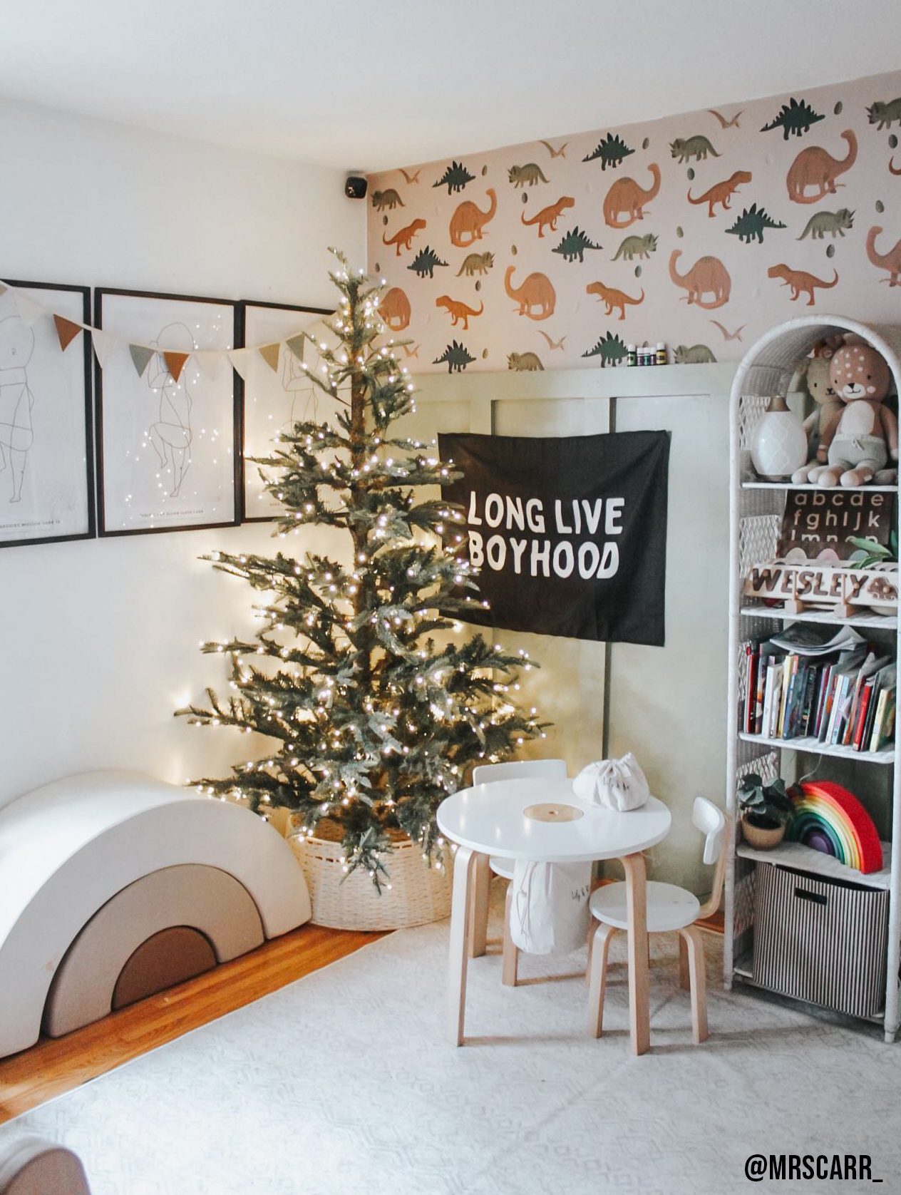 Long Live Boyhood Banner | Boys Room Fabric Wall Sign