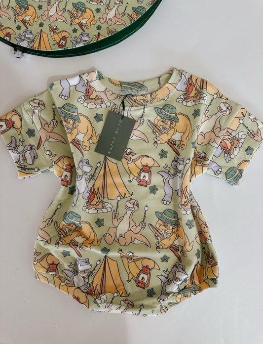 Camping Dino - SS Romper