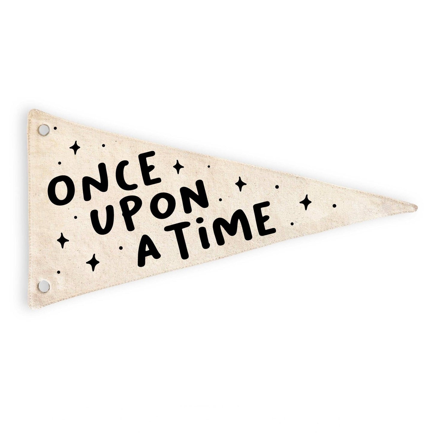 Once Upon A Time Canvas Pennant Flag - Kids Decor
