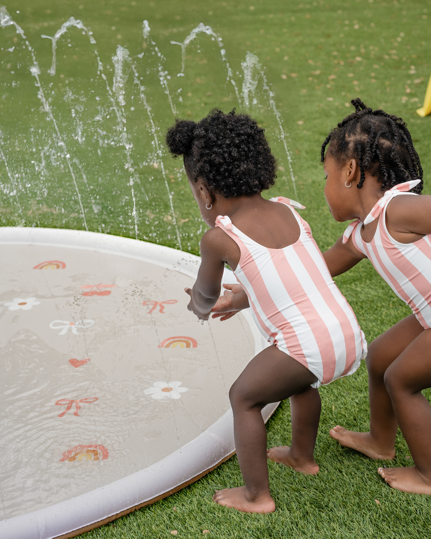 Sprinkler Splash Pad for Kids - Oversized Backyard Sprinkler