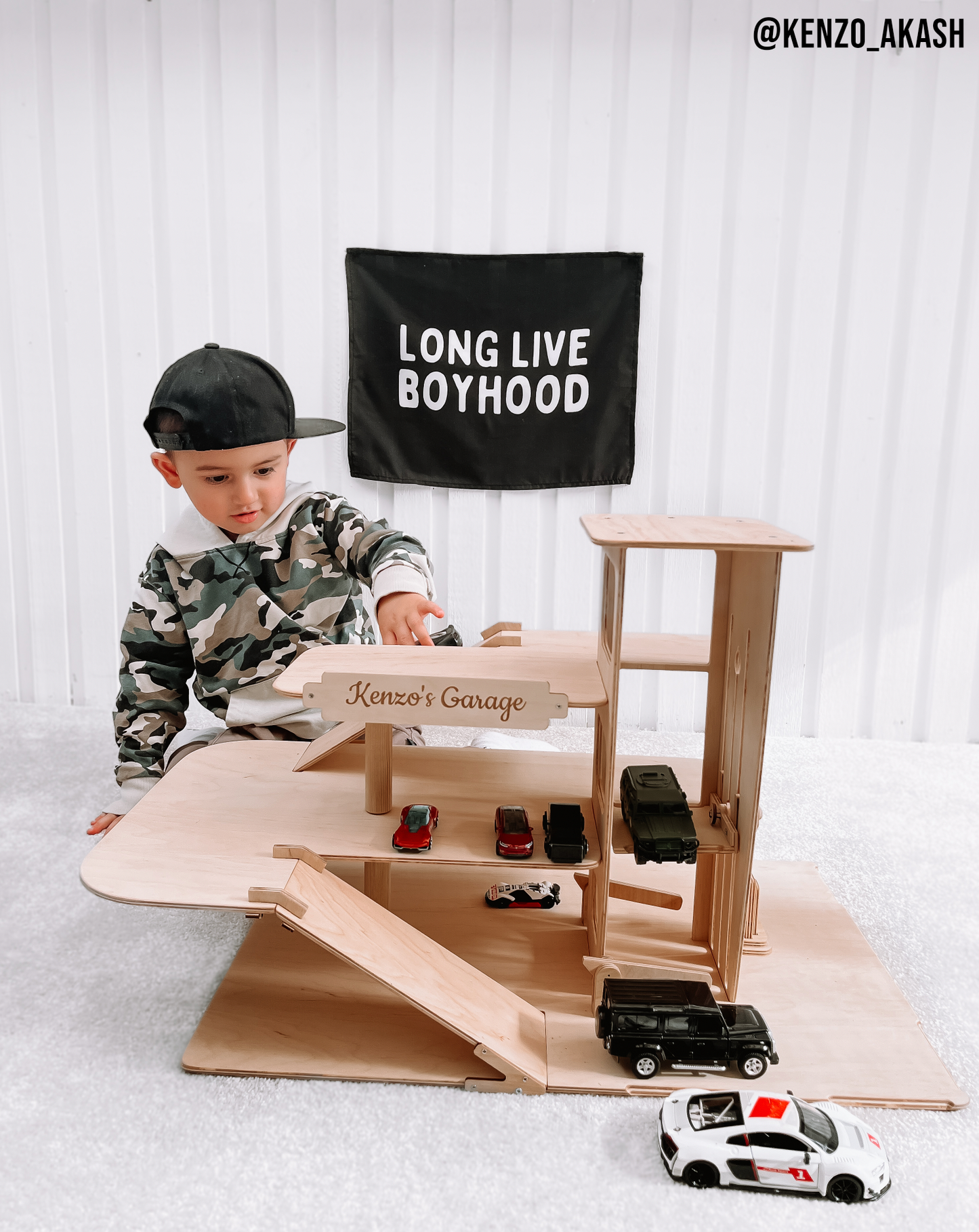 Long Live Boyhood Banner | Boys Room Fabric Wall Sign