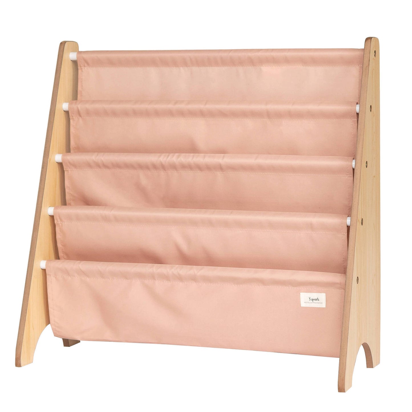 Recycled Fabric Kids Book Rack - Solid Colours