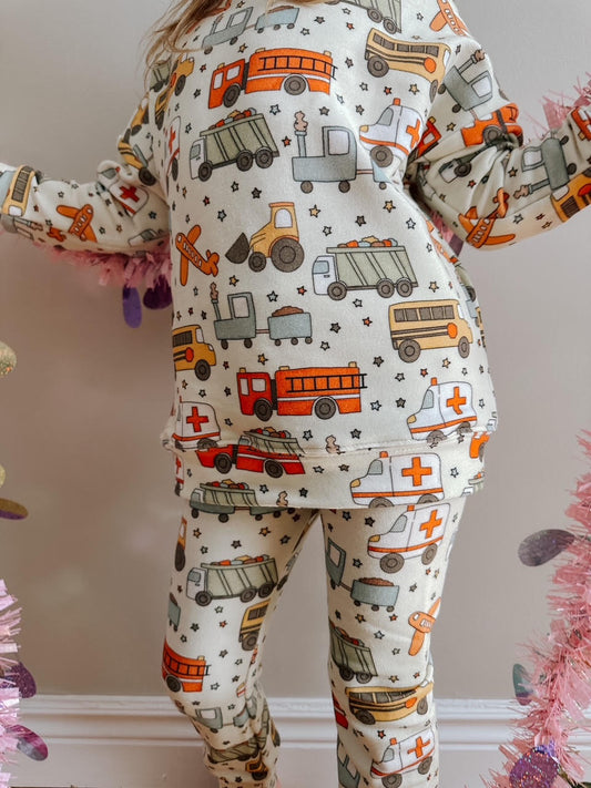 Vehicles Crew + Legging Set