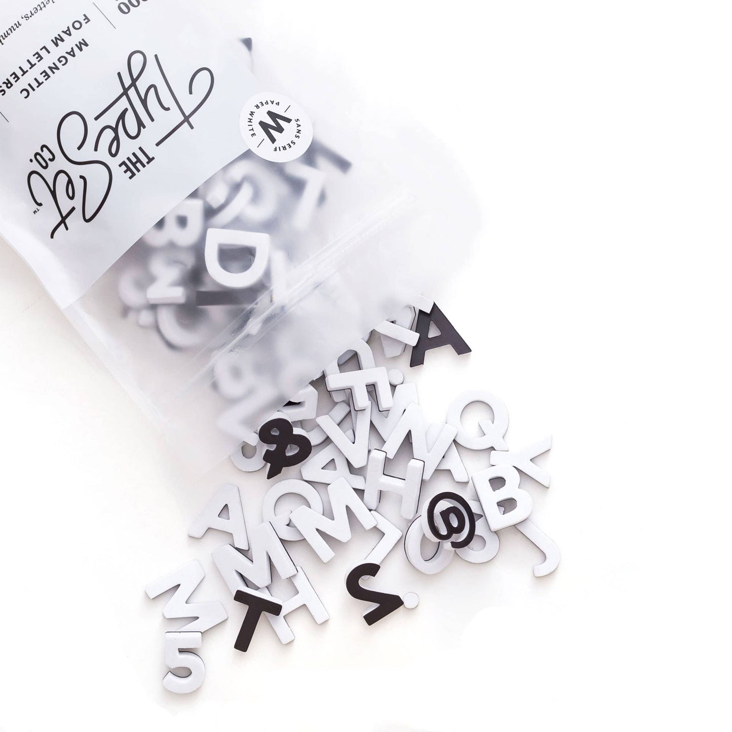 1" 200pc White Magnetic Letters