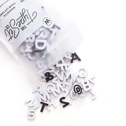 1" 200pc White Magnetic Letters