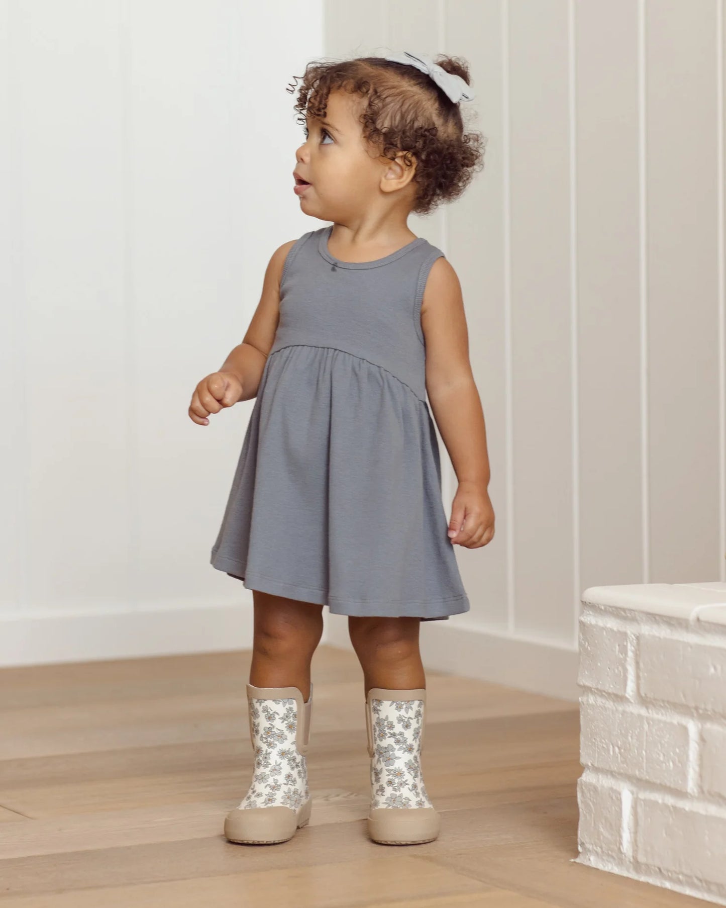 Ribbed Tank Dress Ocean