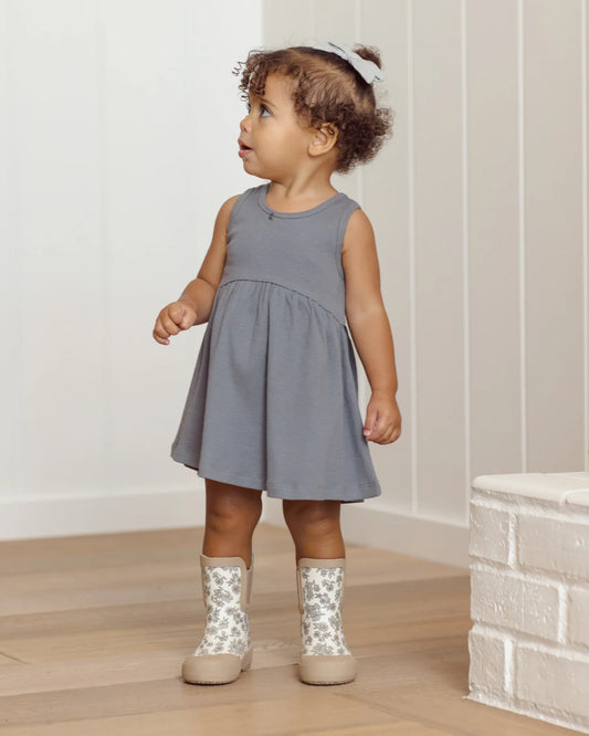 Ribbed Tank Dress Ocean