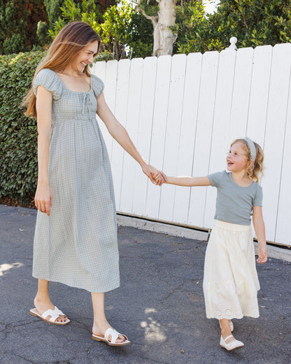 Women's Joya Dress Green Gingham