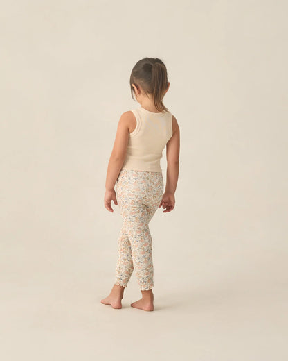 Ribbed Legging Set Flower Field, Heathered Blush