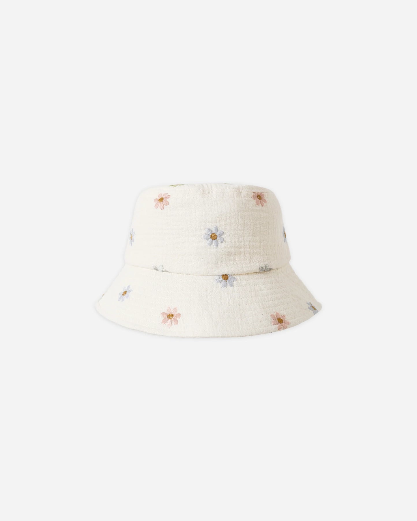 Bucket Hat Embroidered Daisies