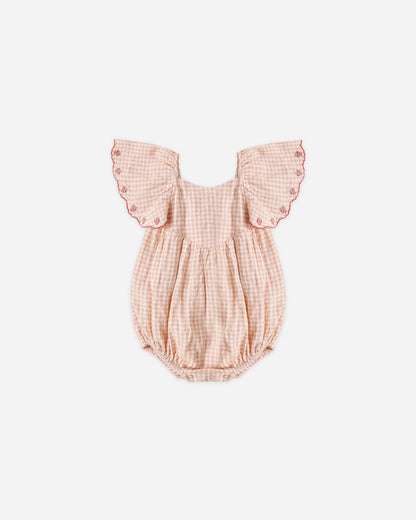 Roxy Romper Petal Gingham