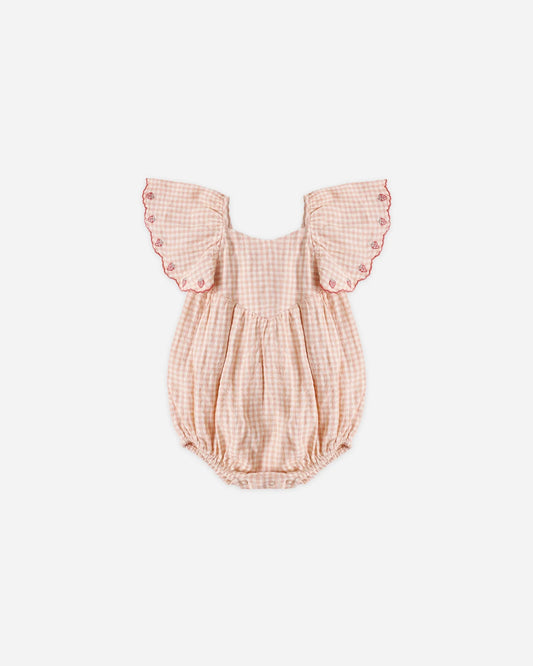 Roxy Romper Petal Gingham