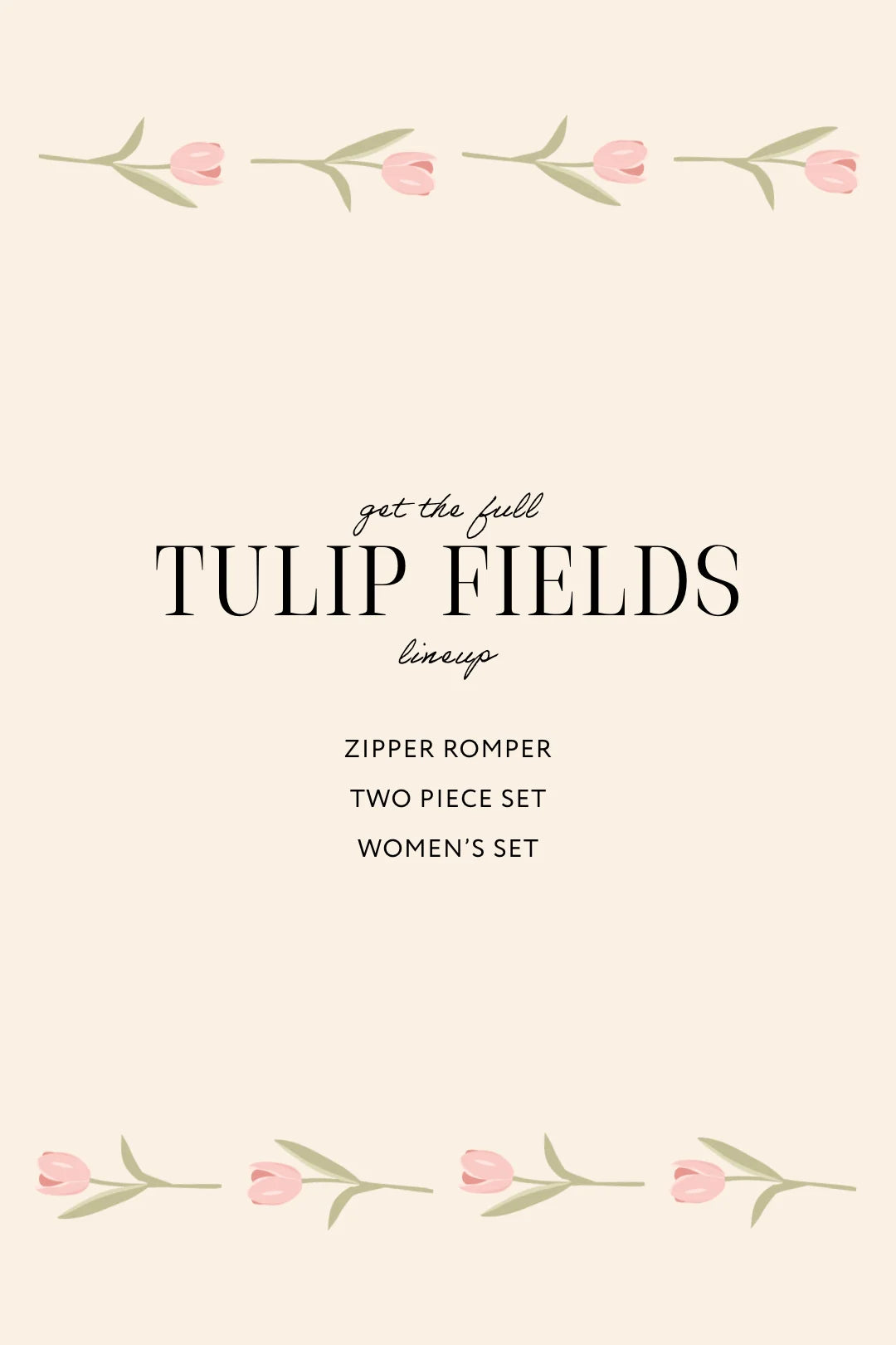Tulip Fields Two Piece Set