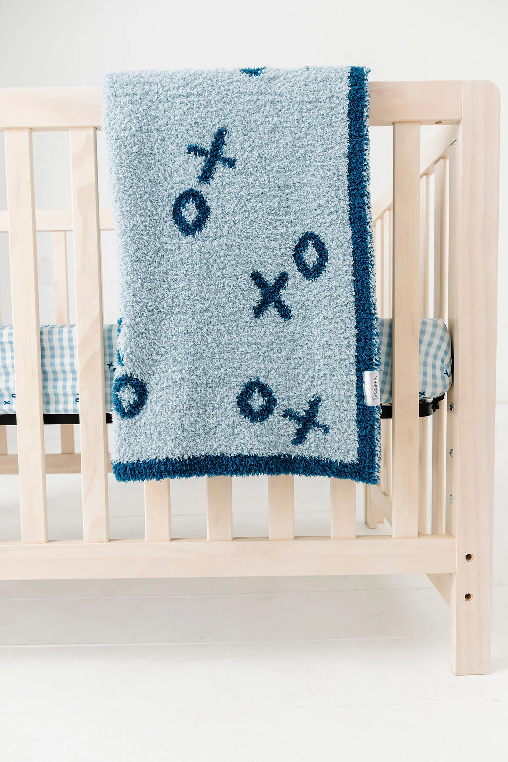 Blue XO Plush Blanket