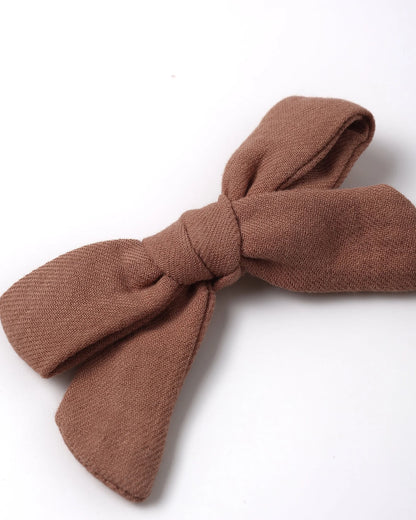Bow W. Clip, Set Of 3 Sky, Blush, Poppy