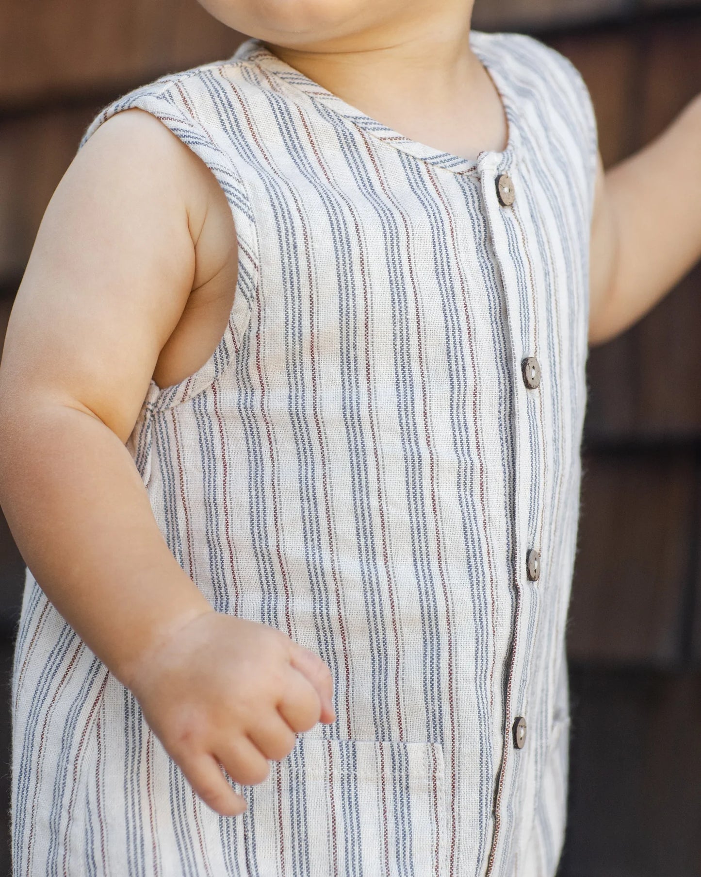 Woven Jumpsuit Nautical Stripe