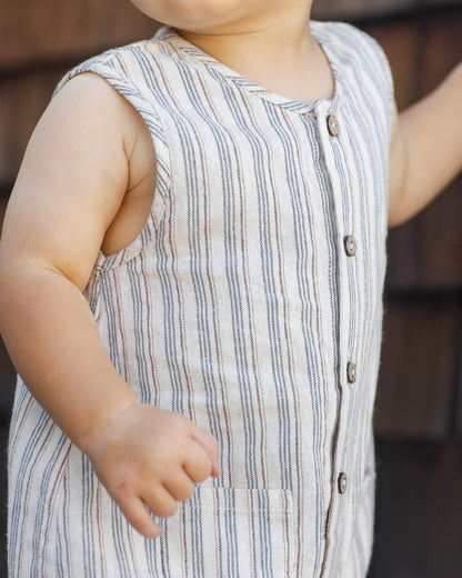 Woven Jumpsuit Nautical Stripe